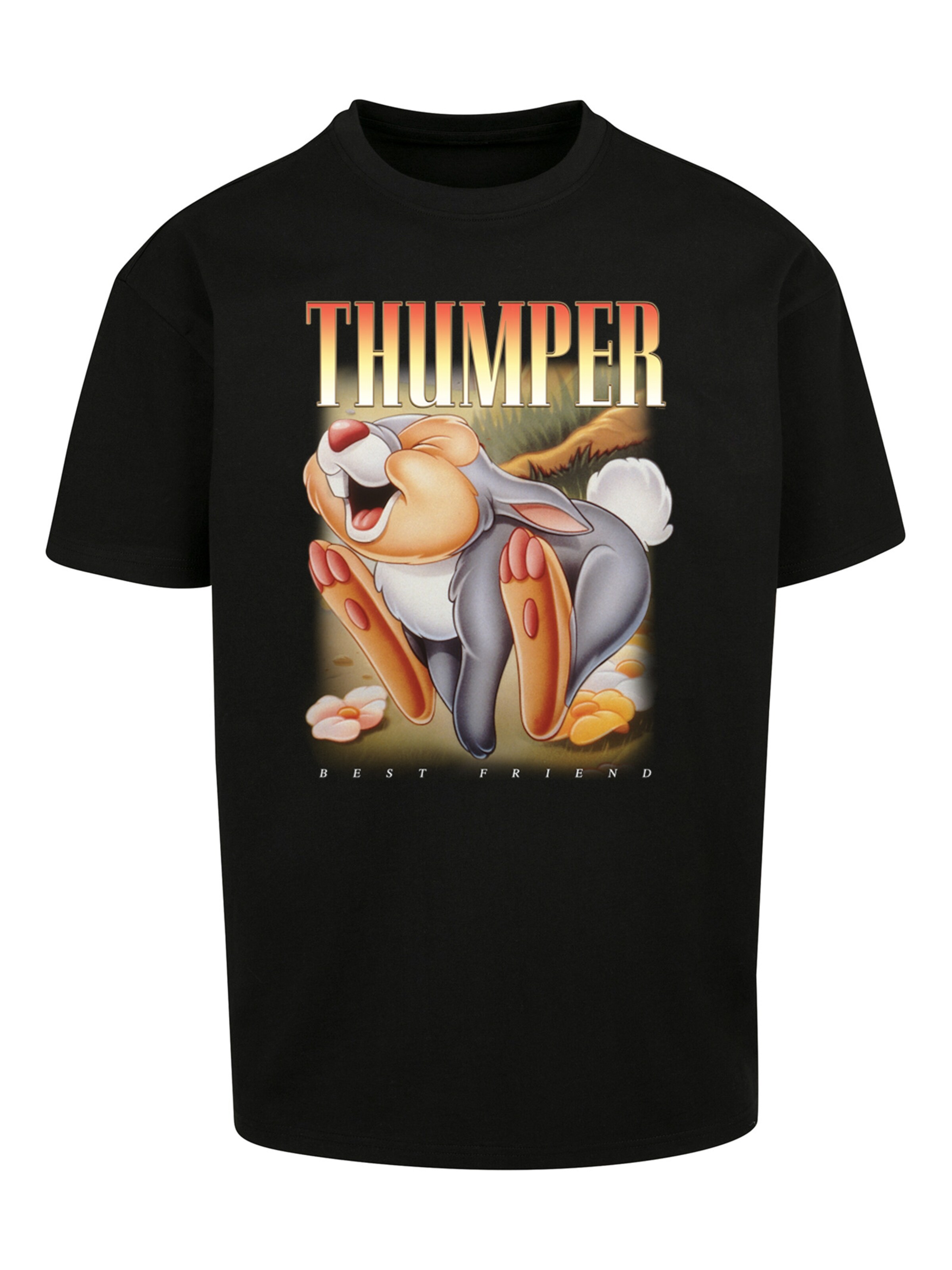 T-Shirt 'Thumper Montage' F4NT4STIC en noir : devant