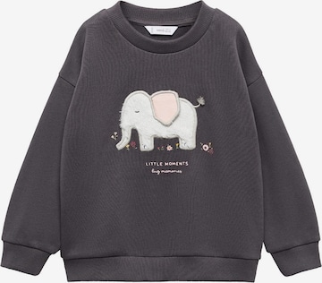MANGO KIDS Sweatshirt 'Dumbi' in Grey: front