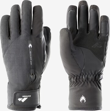 Zanier Full Finger Gloves 'Serfaus' in Black: front