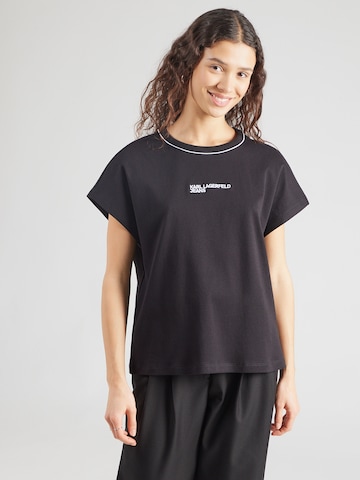 Maglietta di KARL LAGERFELD JEANS in nero: frontale