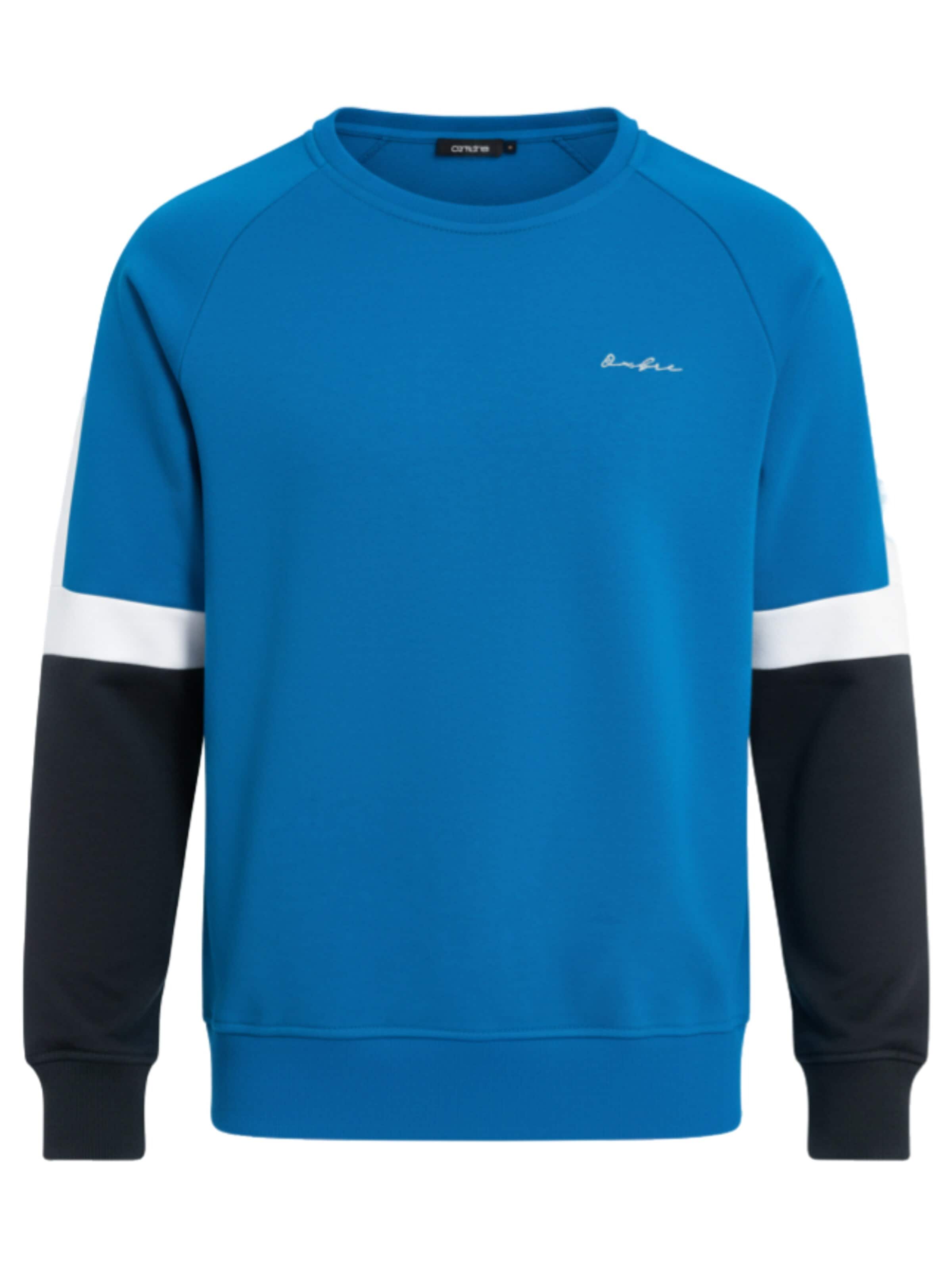 Sweat-shirt Ombre en bleu