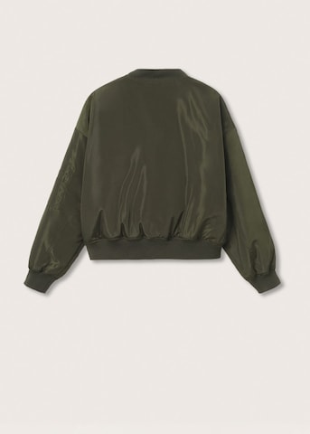 MANGO TEEN Přechodná bunda – zelená