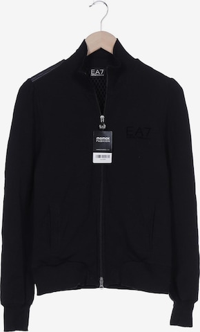 EA7 Emporio Armani Sweatshirt & Zip-Up Hoodie in L in Black: front