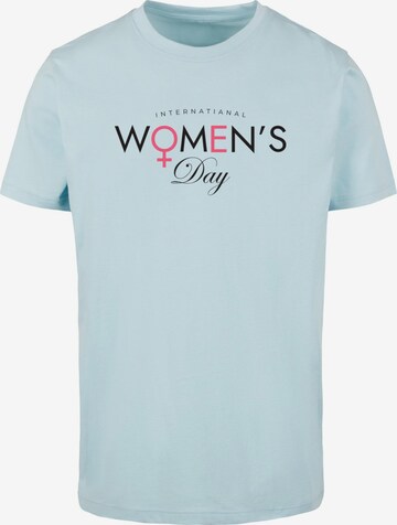 Merchcode Shirt 'WD - International Women's Day' in Blue: front