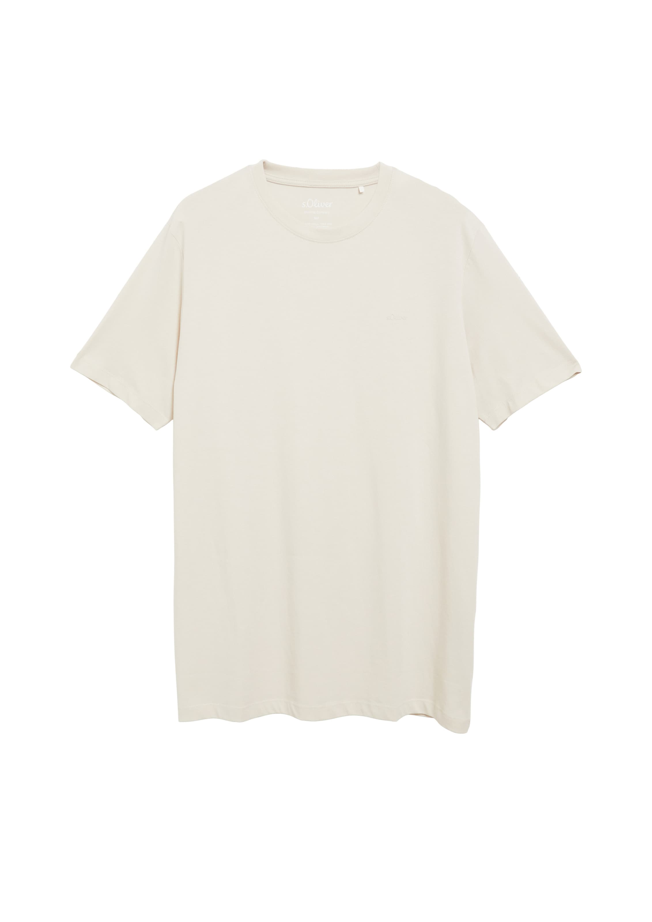 s.Oliver Men Big Sizes T-Shirt in Beige: Vorderseite