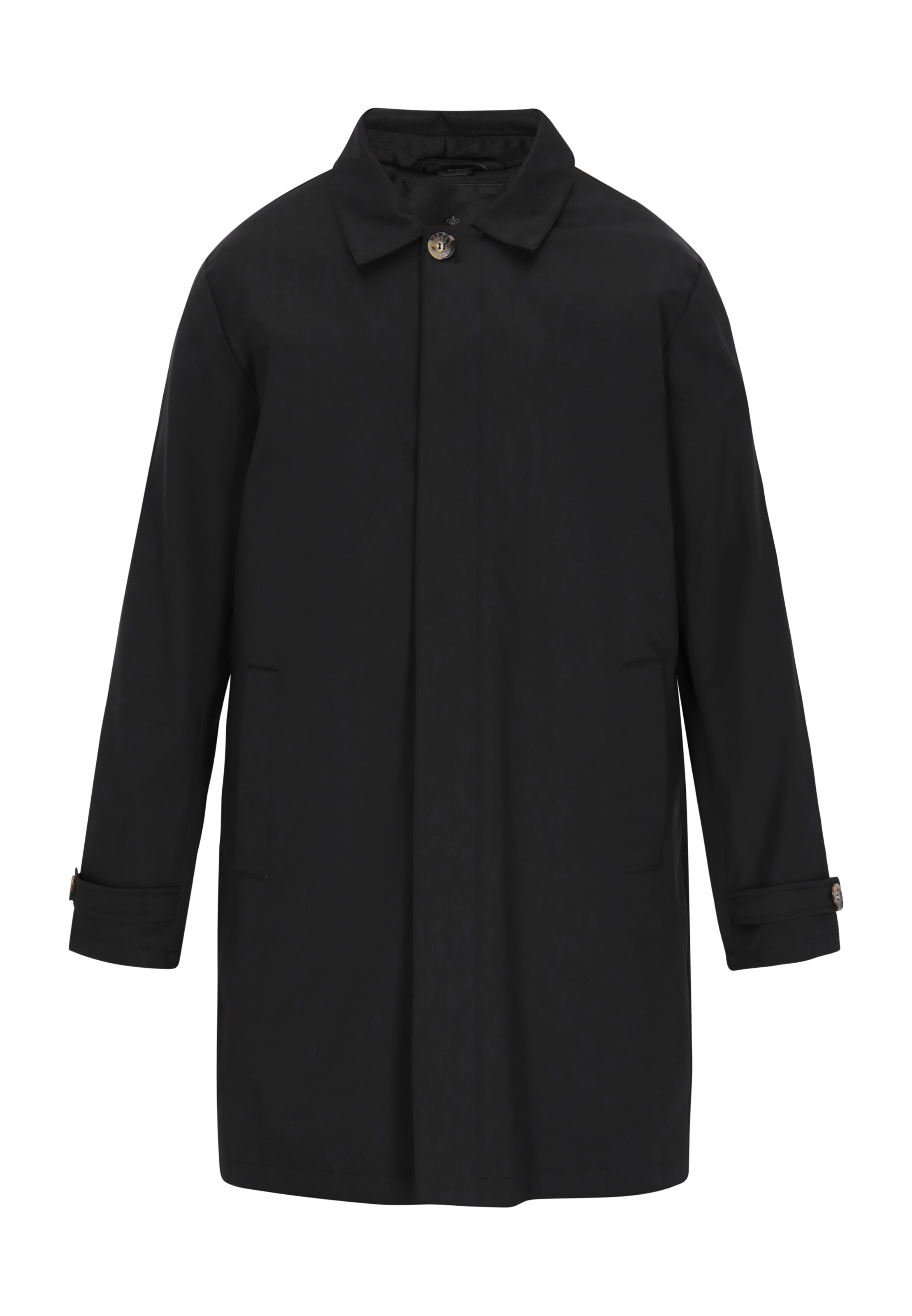 DreiMaster Klassik Mantel 'Classic Look' in Schwarz: Vorderseite