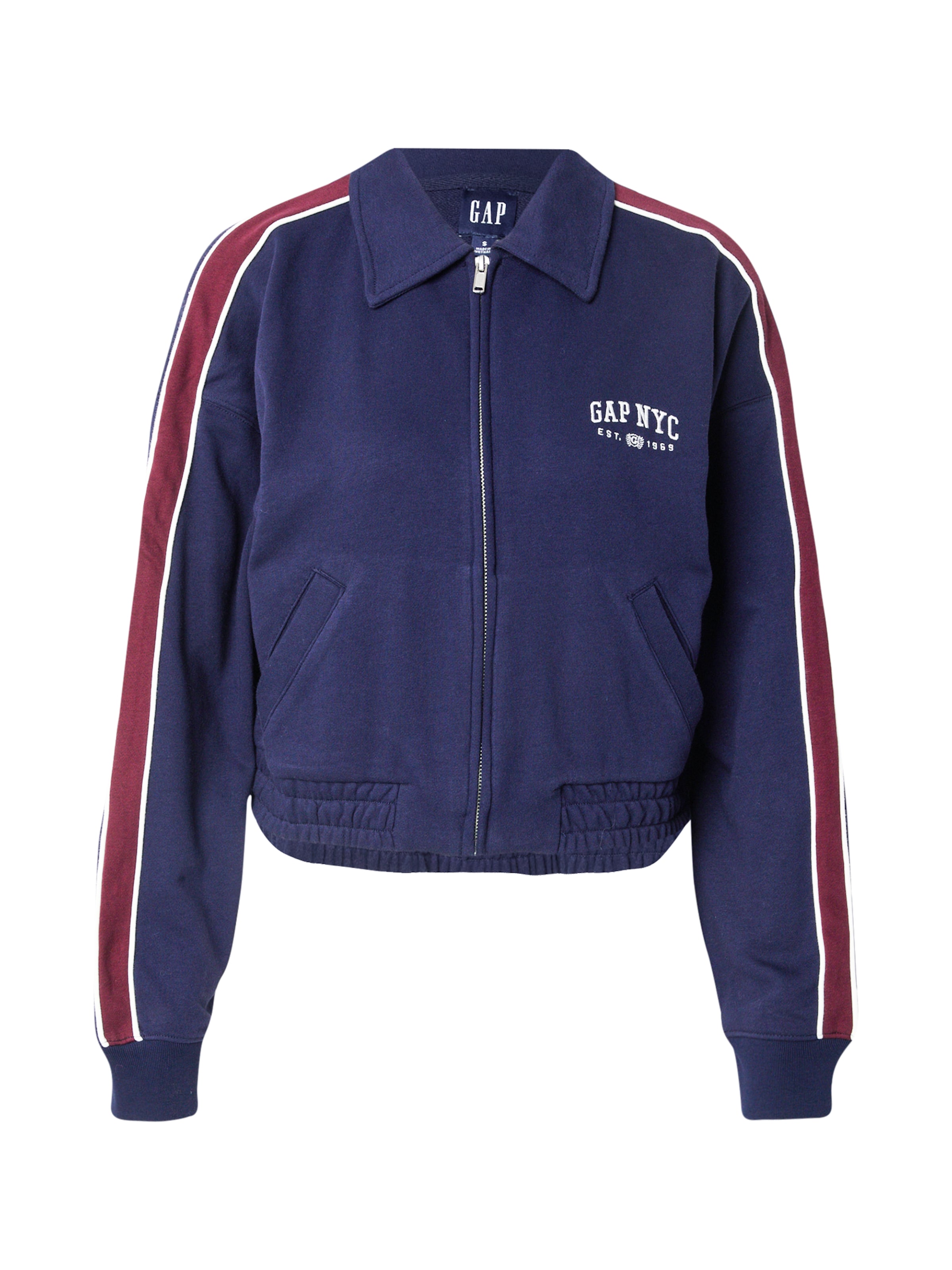 GAP Кофта на молнии в Синий: спереди