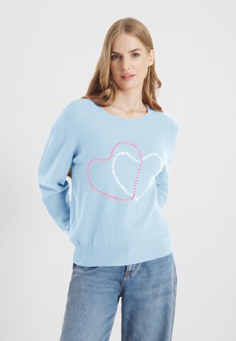 Frieda & Freddies NY Pullover in Blau: Vorderseite