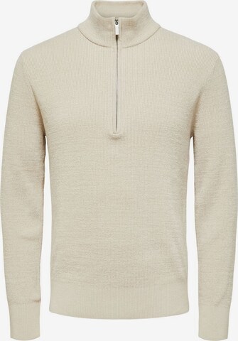 SELECTED HOMME Neulepaita värissä beige: edessä