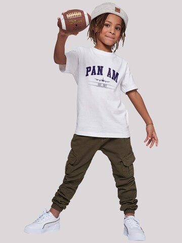 T-Shirt 'Pan Am College Est 1927' F4NT4STIC en blanc