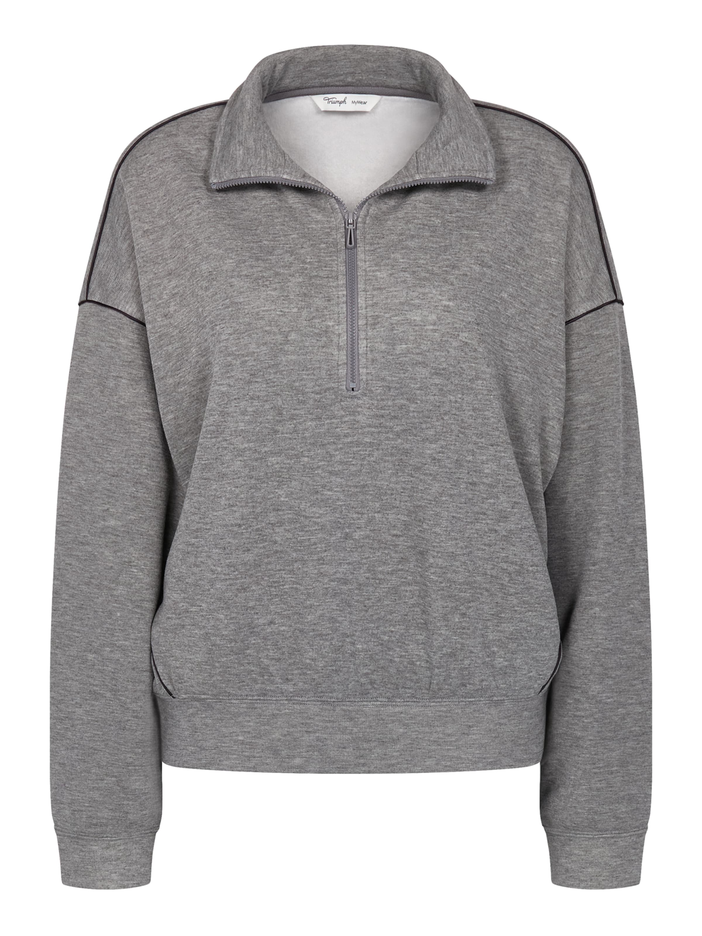 TRIUMPH Sweatshirt 'MyWear' in Grijs: voorkant