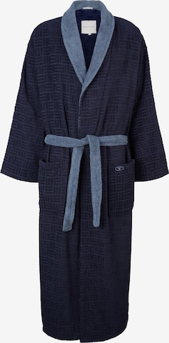 TOM TAILOR Long Bathrobe in Blue: front