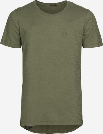 DENHAM Regular fit Majica 'INGO' | zelena barva: sprednja stran