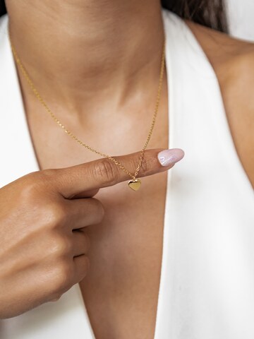 Hey Happiness - Cadena 'Love Heart' en oro