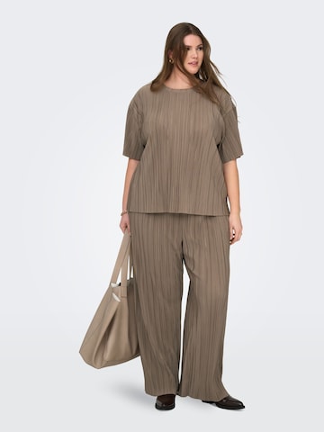 Loosefit Pantalon ONLY Carmakoma en marron