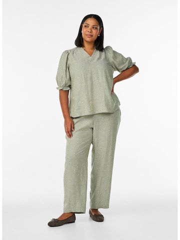 Zizzi Loosefit Kalhoty 'VLina' – zelená