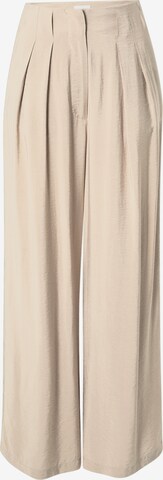 LeGer by Lena Gercke Zvonové kalhoty Kalhoty se sklady v pase 'Chadia' – béžová: přední strana