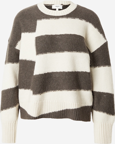 OBJECT Sweater 'CATTA' in Chocolate / White, Item view