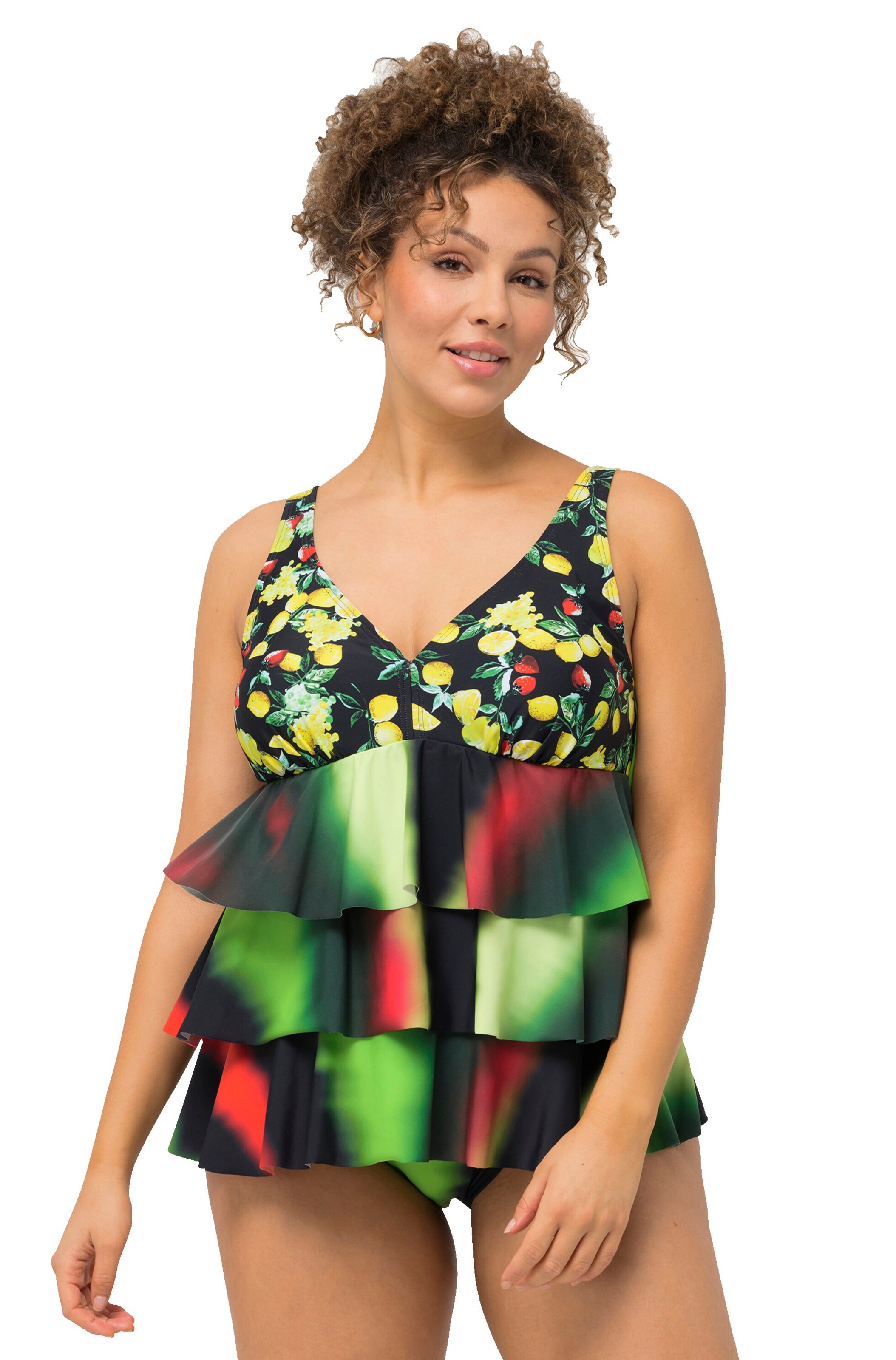 Ulla Popken Badpak in Zwart: voorkant