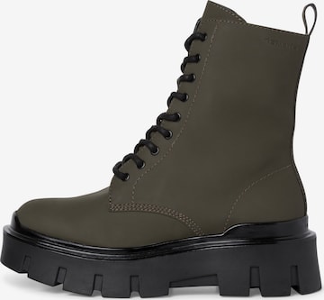 TAMARIS Lace-Up Ankle Boots in Green