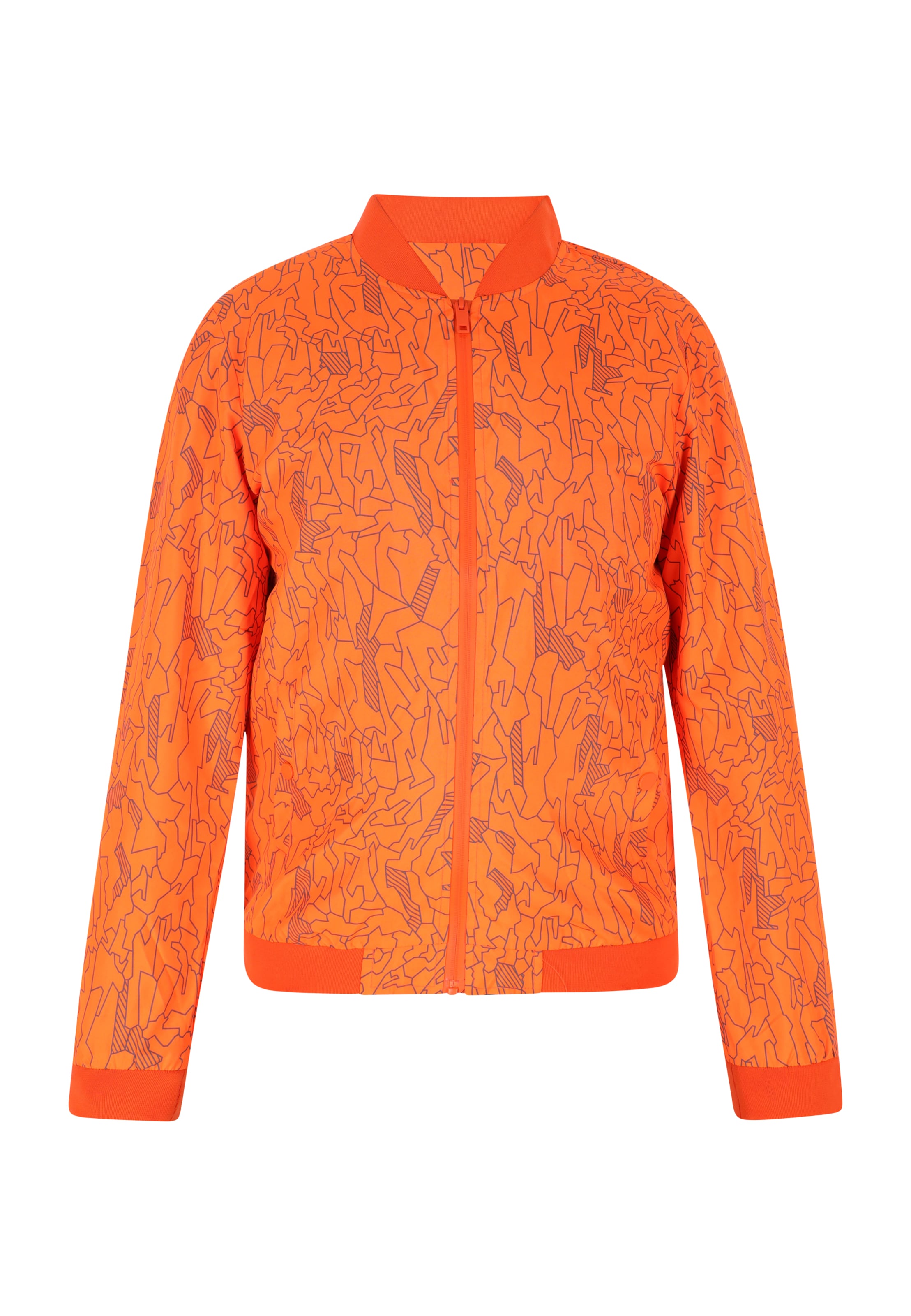 COSIMON - Casaco meia-estação em laranja: frente