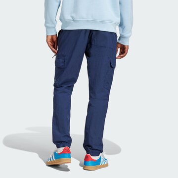 ADIDAS ORIGINALS Tapered Cargo trousers 'Trefoil Essentials' in Blue