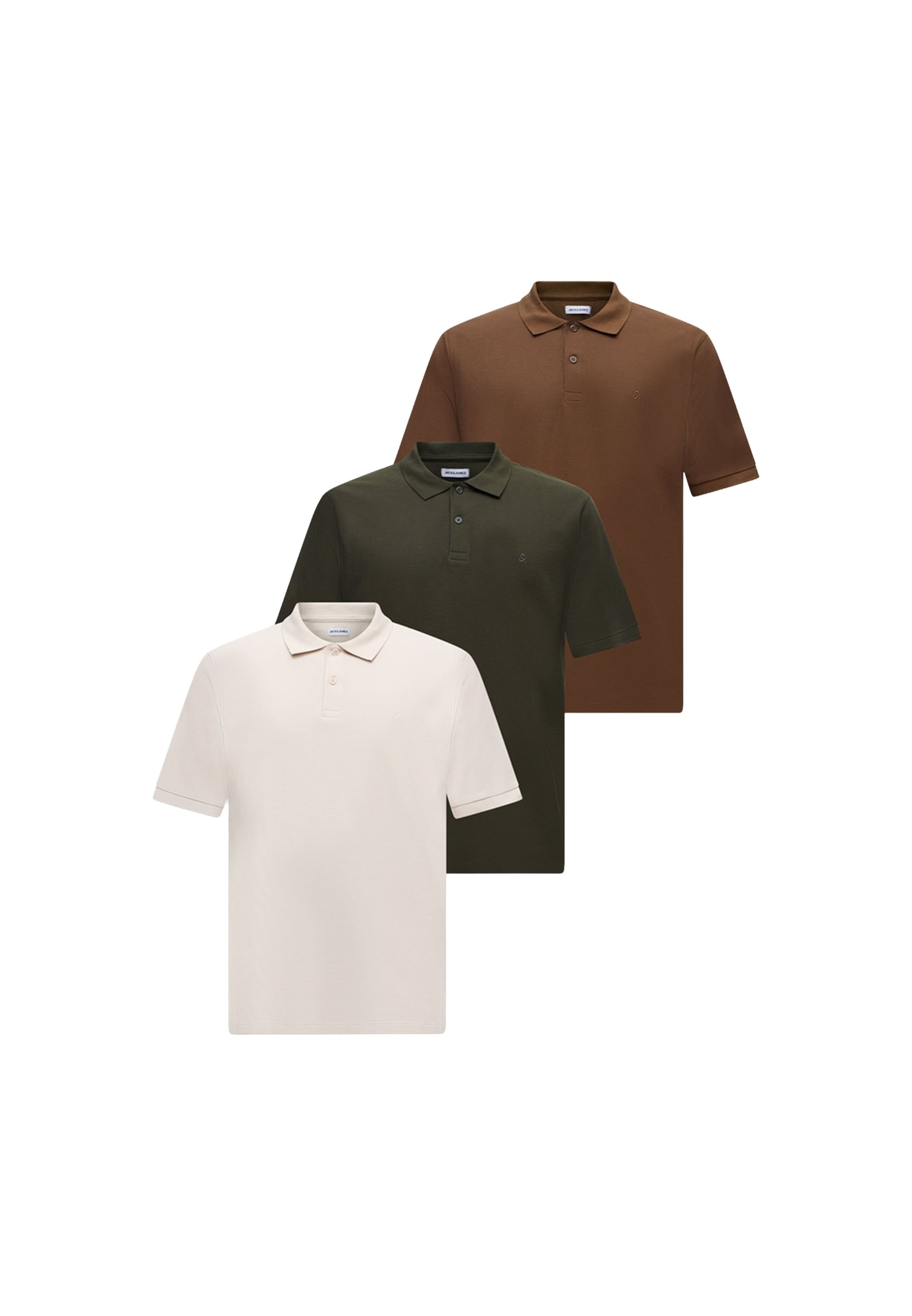 JACK & JONES Shirt 'JJEAUSTIN' in Bruin: voorkant