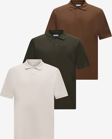 JACK & JONES Shirt 'JJEAUSTIN' in Bruin: voorkant