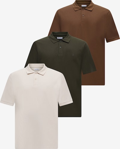 JACK & JONES Paita 'JJEAUSTIN' koossa XS värissä karamelli / tummanvihreä / valkoinen, Tuotenäkymä