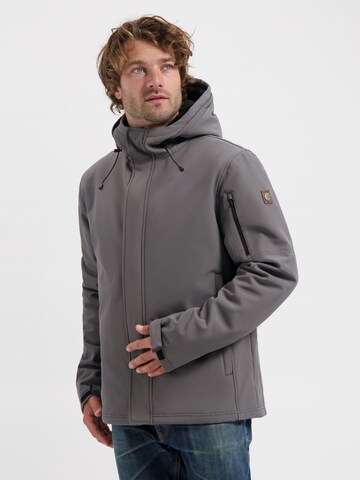 Travelin Jacke 'Esben  ' in Grau: Vorderseite
