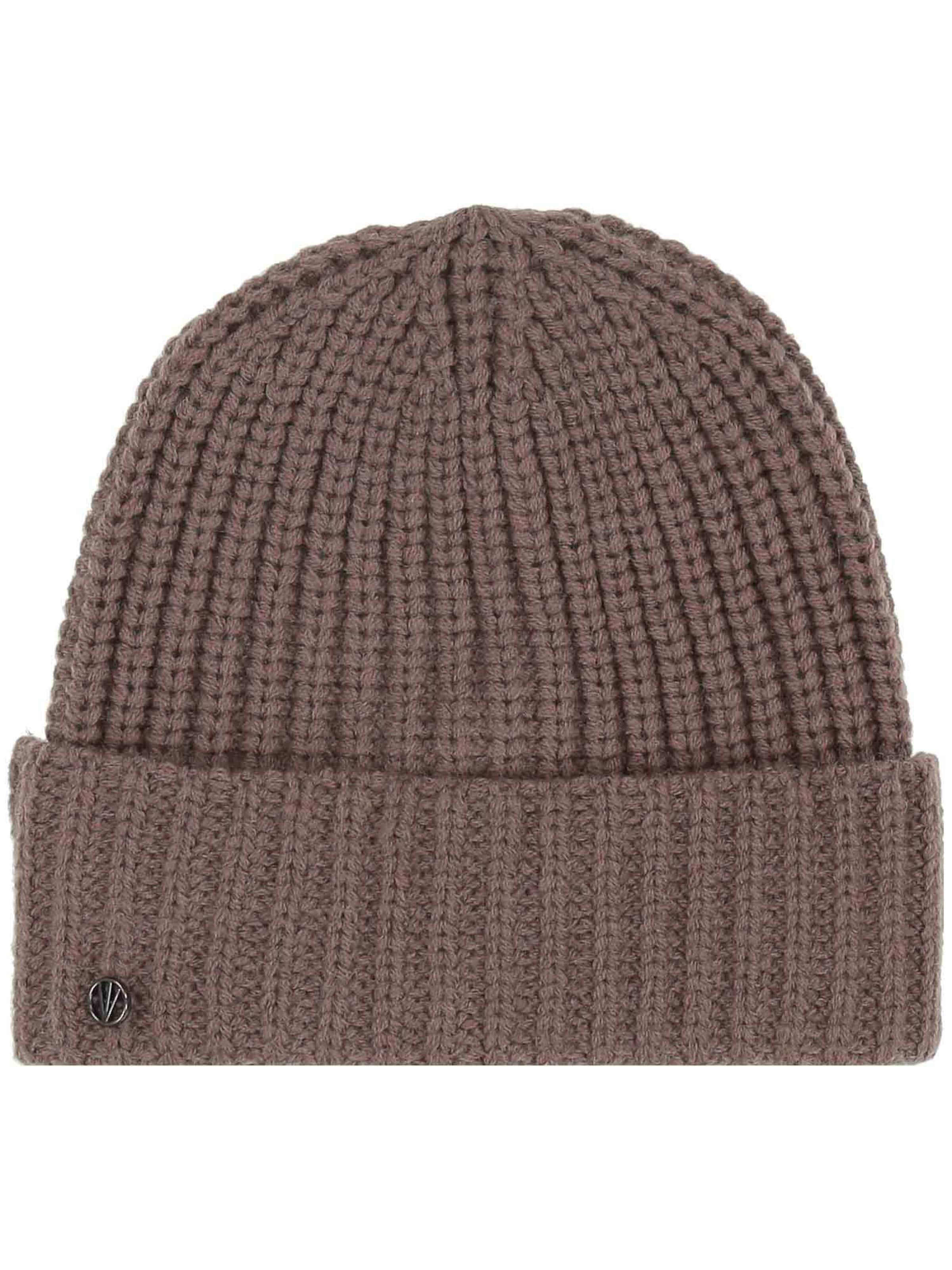 LOEVENICH Beanie in Brown: front