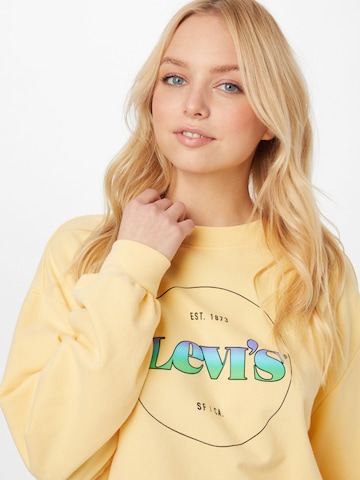 LEVI'S ® Μπλούζα φούτερ 'Graphic Frontier Slouchy' σε κίτρινο