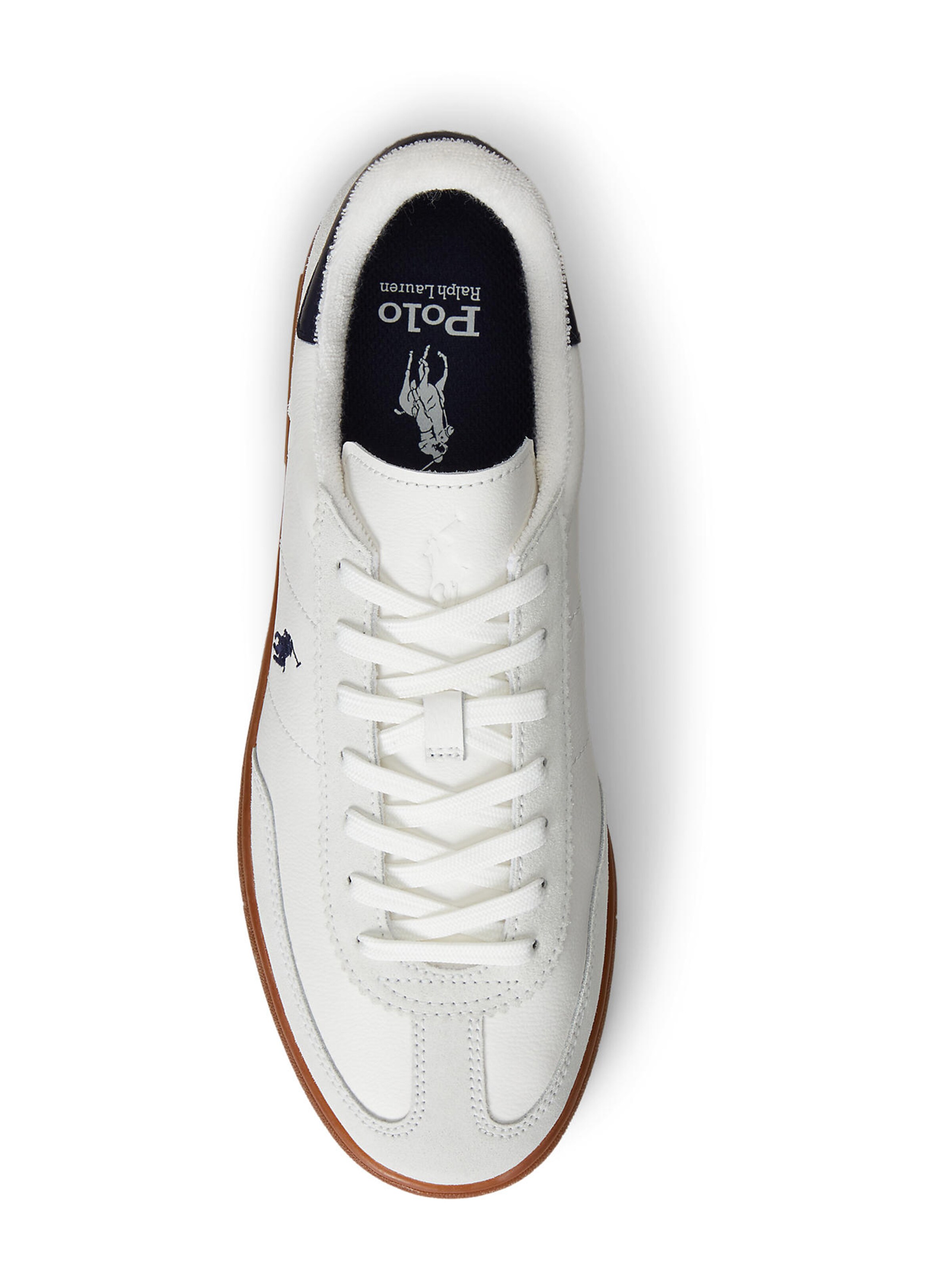 Polo Ralph Lauren Ниски маратонки 'BEDFORD' в бяло