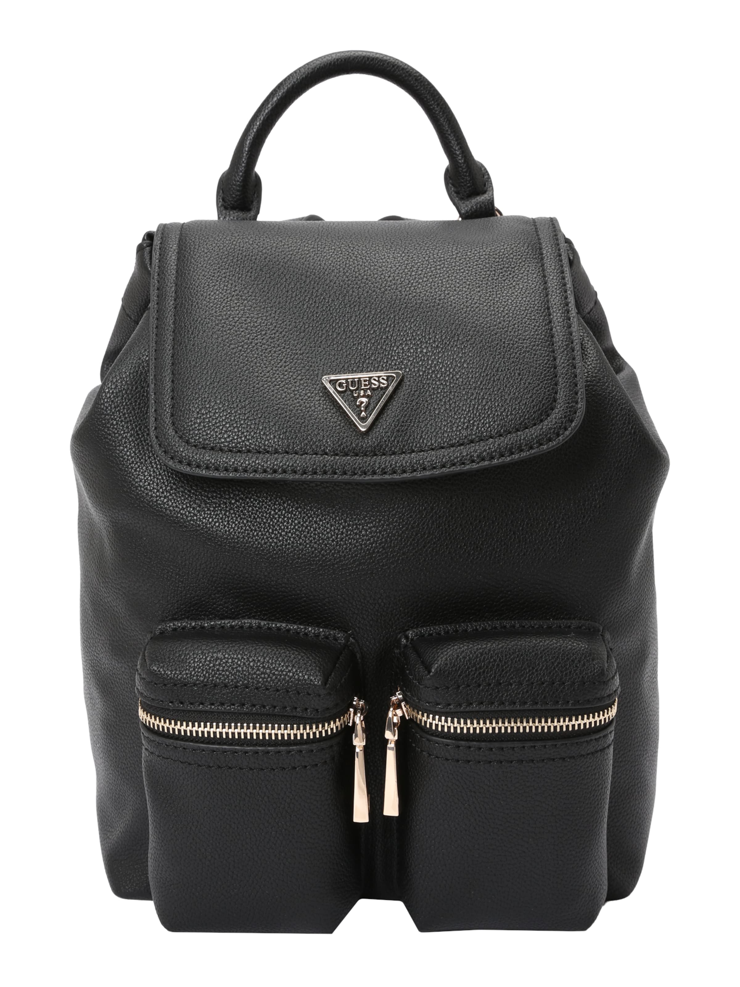 GUESS Рюкзак 'MANHATTAN II FLAP BACKPACK' в Черный, Обзор товара