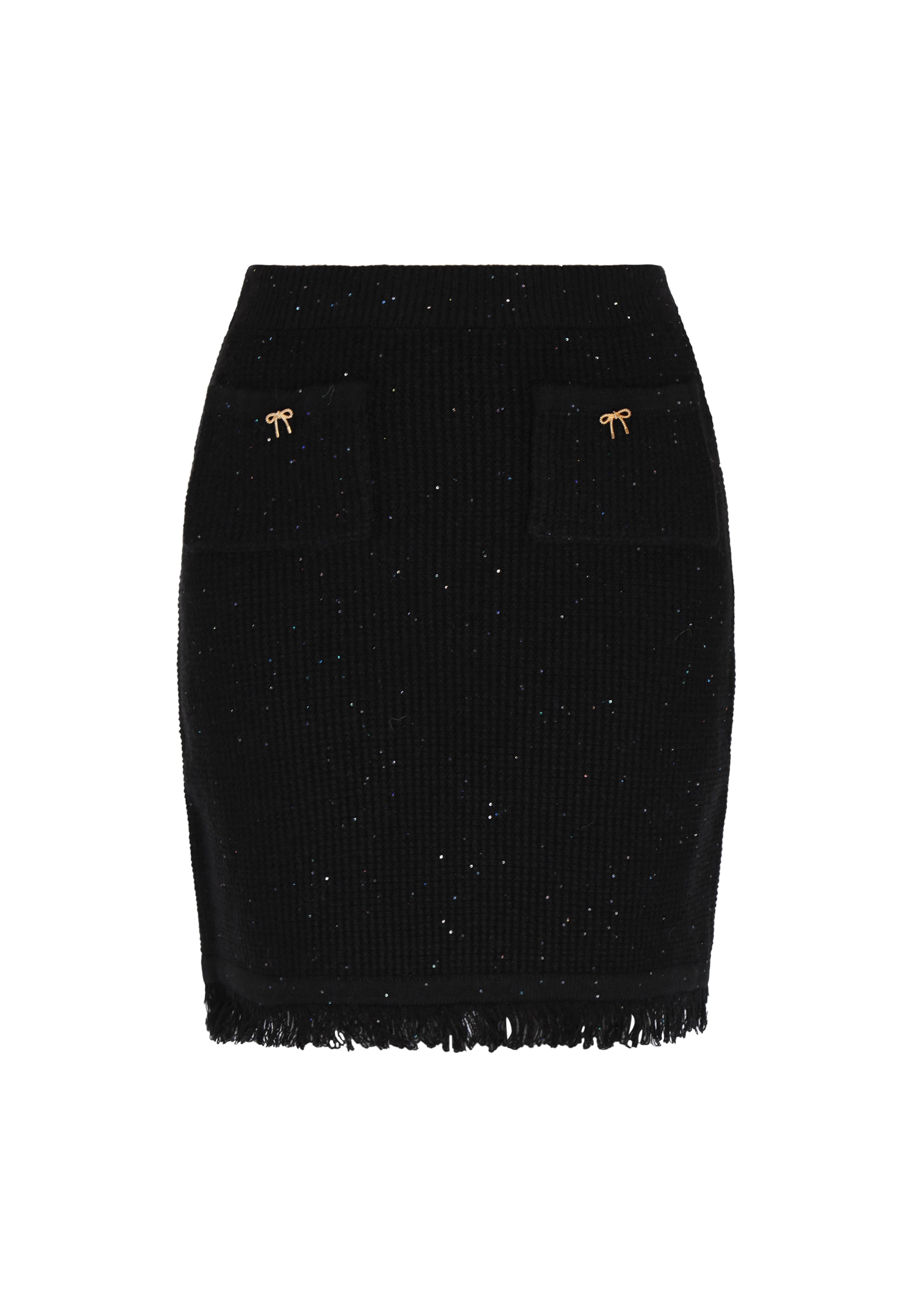 faina Φούστα σε μαύρο: μπροστά