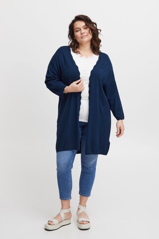 Fransa Curve Bluse in Blau