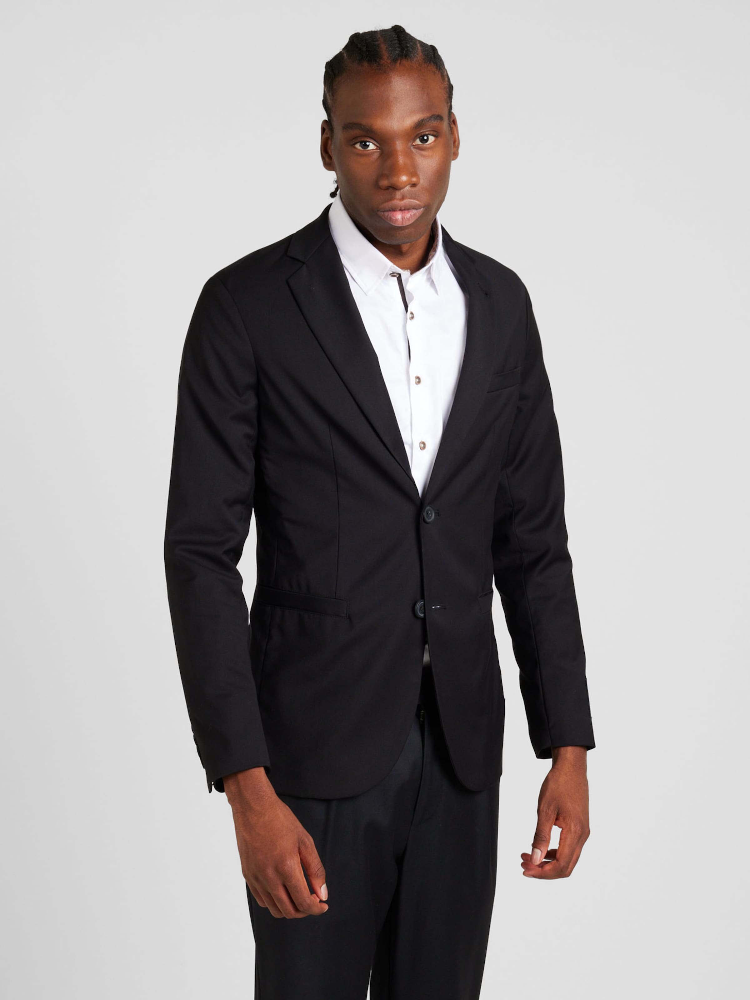 Coupe regular Veste de costume GIACCA ARMANI EXCHANGE en Noir ABOUT YOU