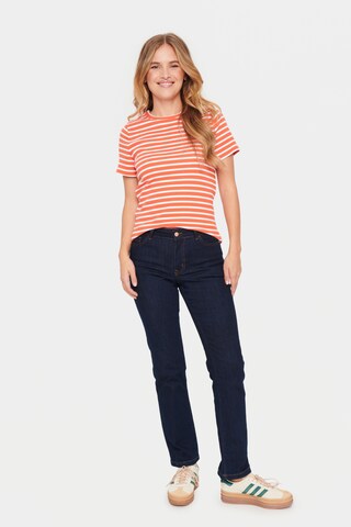 SAINT TROPEZ Футболка 'Aster' в Красный
