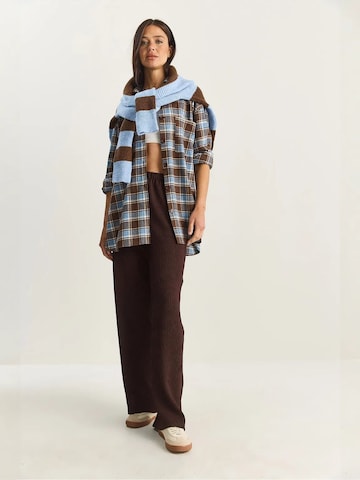 Loosefit Pantalon Bianco Lucci en marron