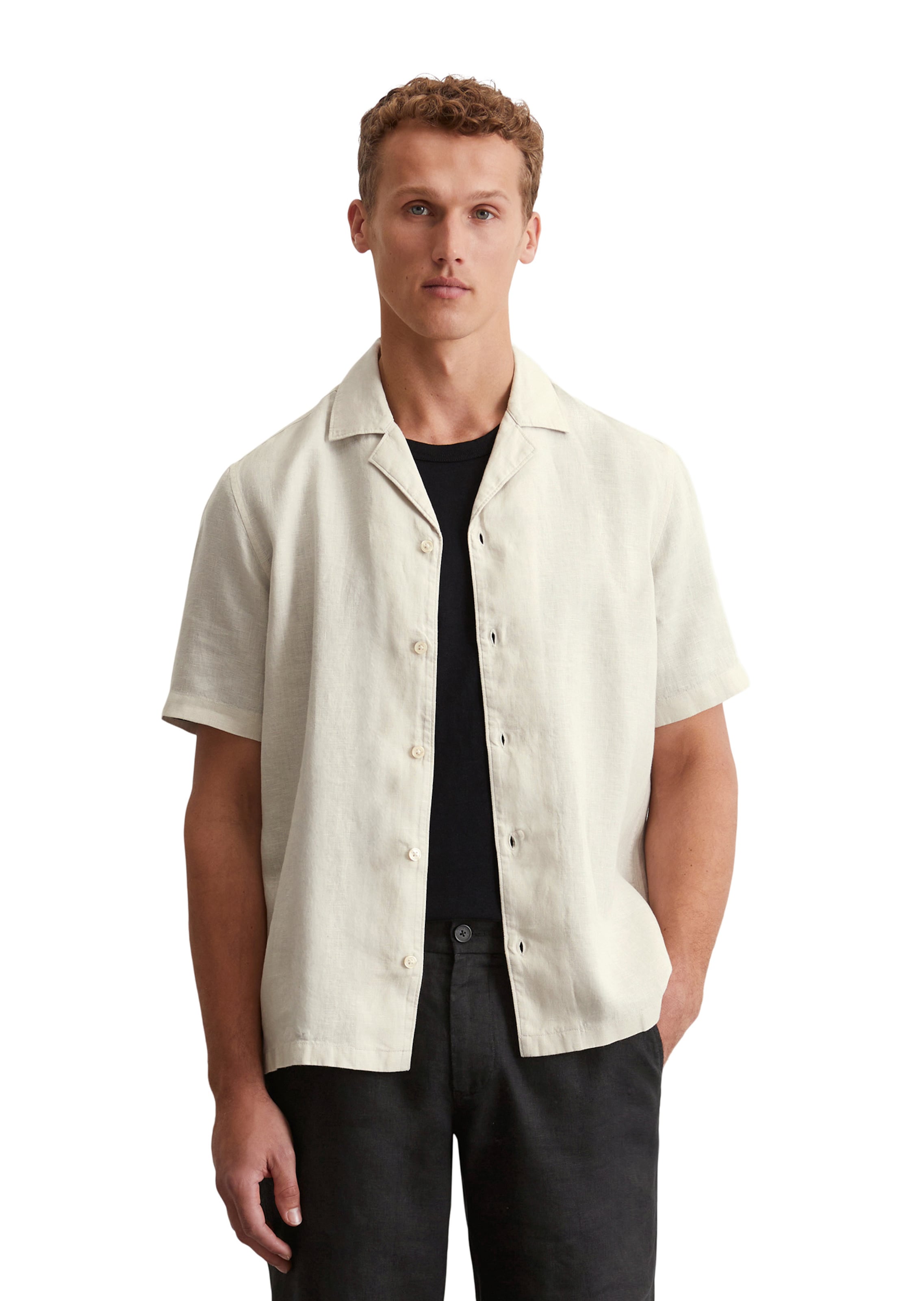 Marc O'Polo Regular Fit Hemd in Braun: Vorderseite