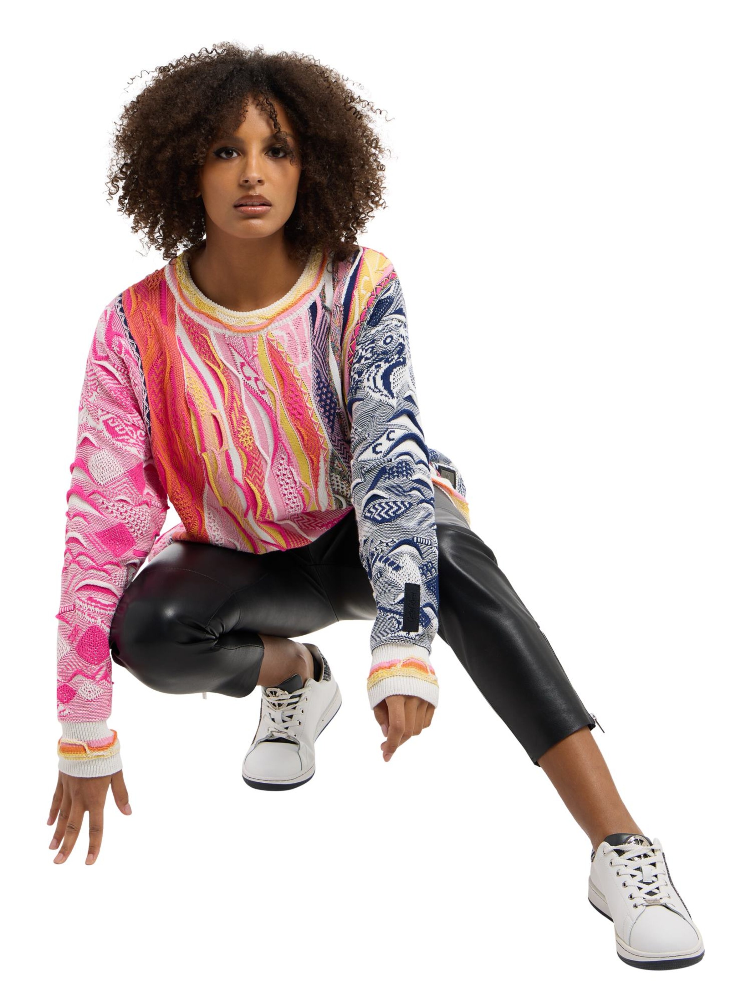 Carlo Colucci Sweater 'Demetz' in Pink