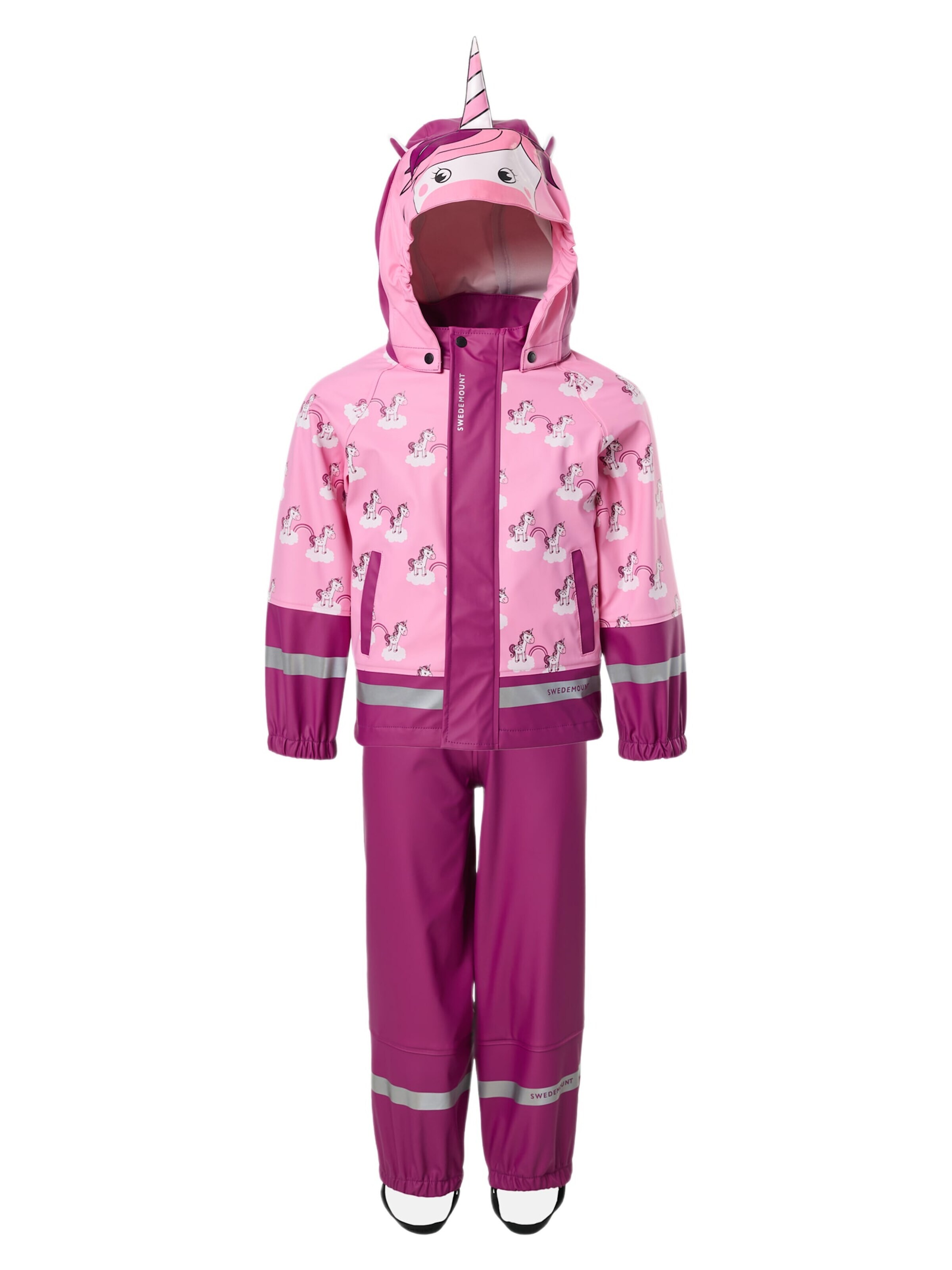 SWEDEMOUNT - Traje funcional 'Splash' en rosa: frente