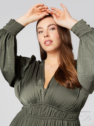 Robe 'Regina' Guido Maria Kretschmer Curvy en vert