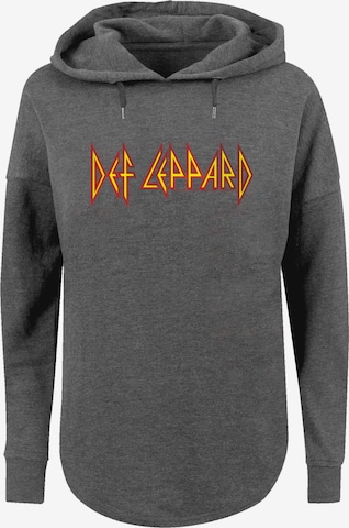 F4NT4STIC Sweatshirt 'Def Leppard' in Grau: Vorderseite