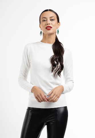 faina - Pullover 'Minya' em branco: frente