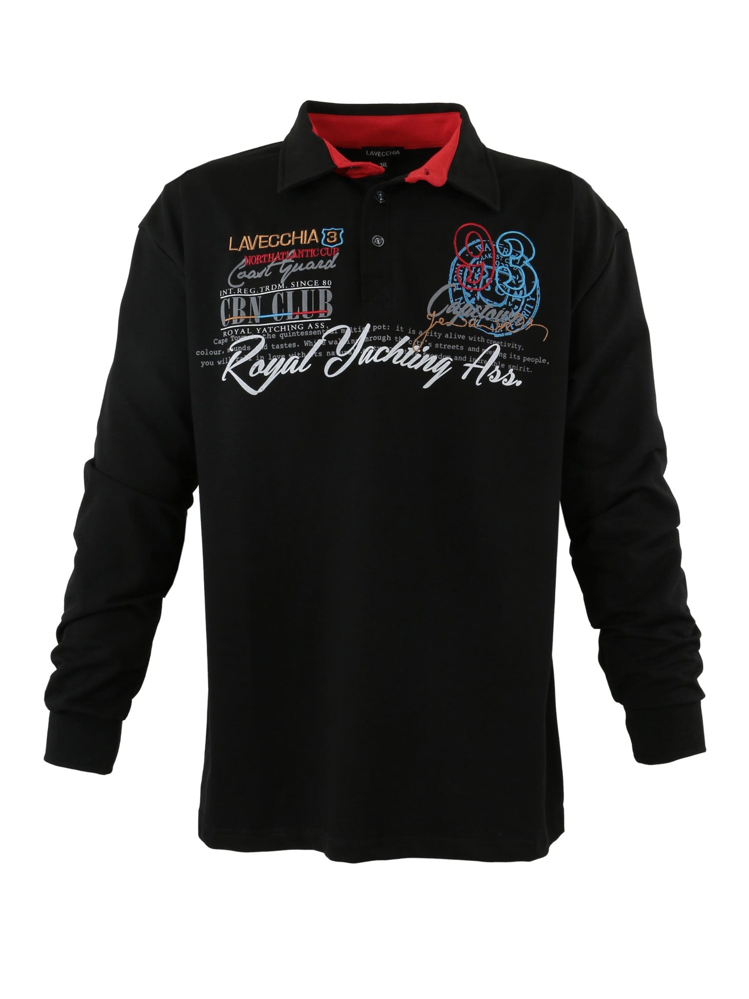 Lavecchia - Sudadera 'LV-2024 Übergrößen' en negro: frente
