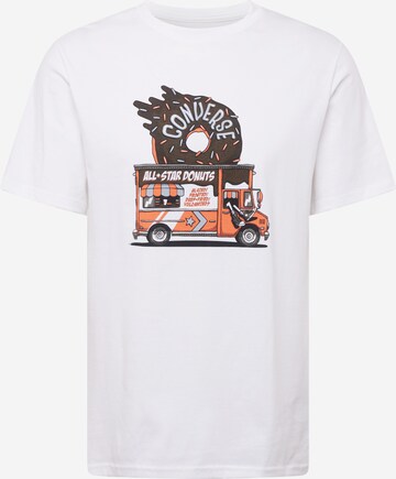 CONVERSE Shirt 'FOOD TRUCK' in White: front