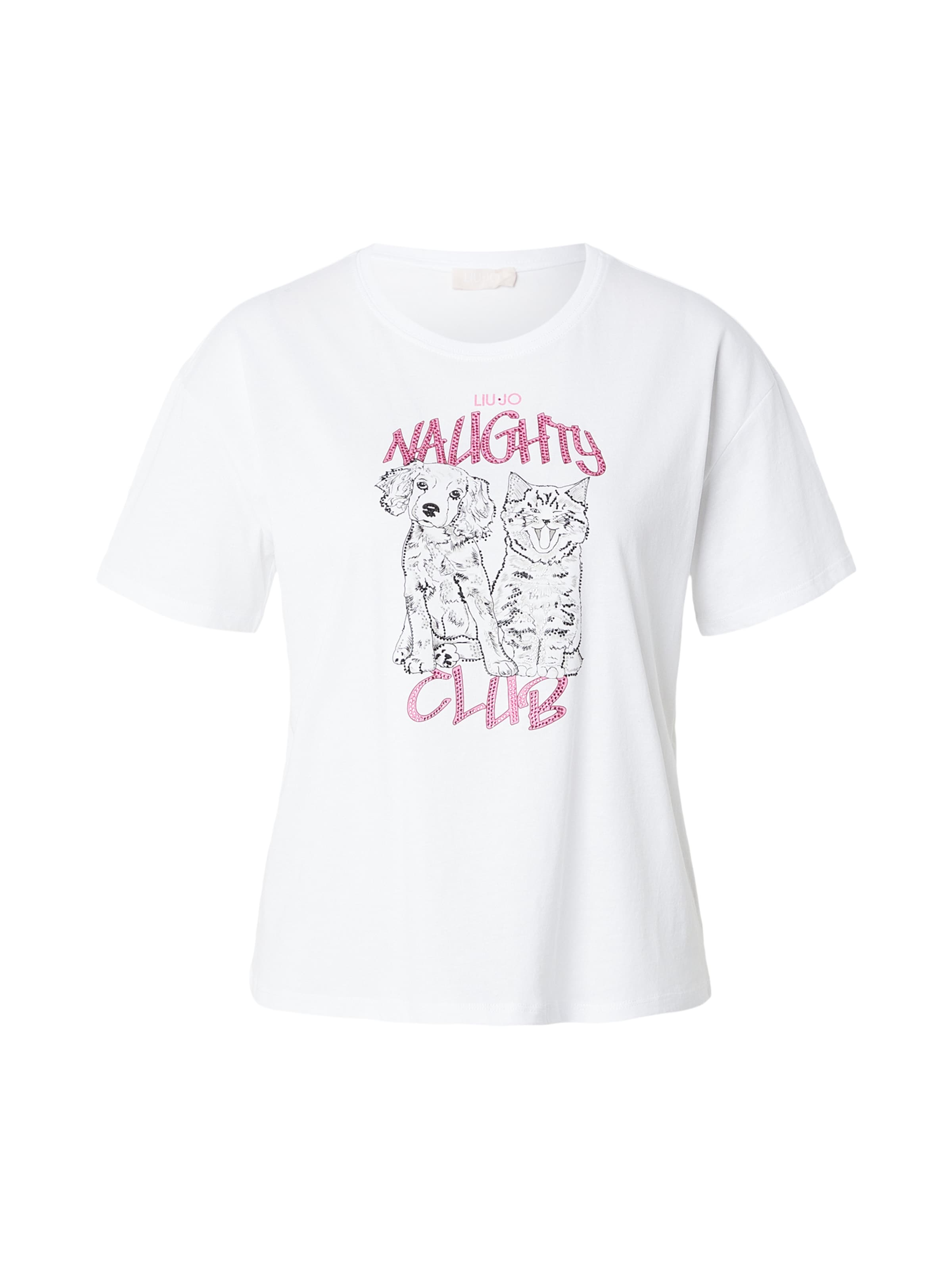 Liu Jo T-shirt en rose / noir / blanc, Vue avec produit