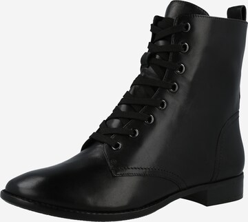 GERRY WEBER Lace-Up Ankle Boots 'Sena' in Black: front