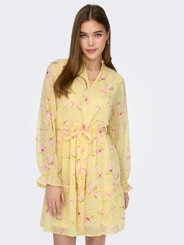 Robe 'ROSEY' ONLY en jaune